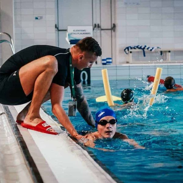 Vaikų plaukimo treniruotė Klaipėdoje 11